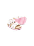 Shoes for girls - floral print sandals MONNALISA