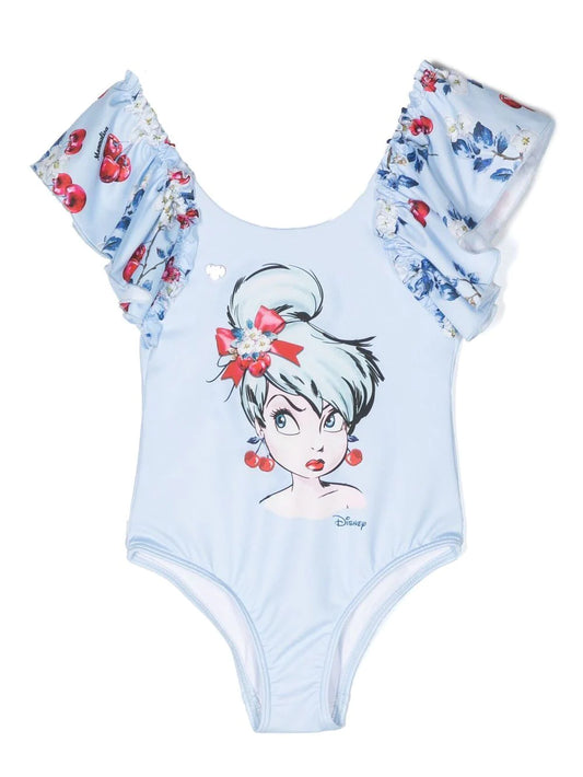 Tinkerbell swimming costume with ruffles Monnalisa