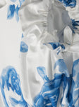 Floral print dress with lantern sleeves MONNALISA