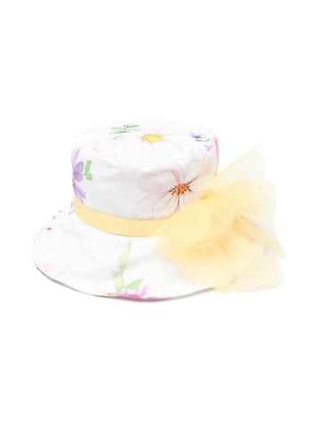 Sombrero de pescador con motivo floral MONNALISA