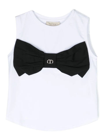 TWINSET strapless top with bow detail