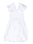 Vestido blanco para niñas sin mangas con falda farol TWINSET