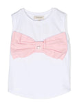 T-shirt with round neck and bow TWINSET