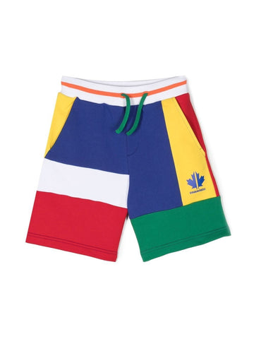 Children's clothing - DSQUARED2 logo print sport shorts
