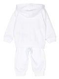 Children's clothing - white Teddy Bear motif sports suit MOSCHINO