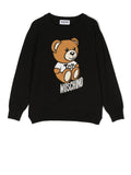 Children's clothing - Teddy Bear black unisex knitted sweater MOSCHINO