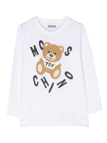 Children's clothing - MOSCHINO long sleeve bear print t-shirt