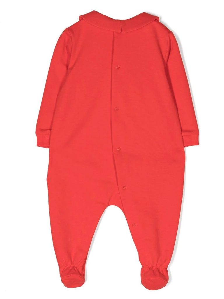 Body rojo de manga larga con logo y oso para bebe nino verano MOSCHINO Modini Shop Espana