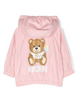 ملابس أطفال - سترة وردية بطبعة الدبدوب من MOSCHINO