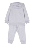 ملابس الأطفال - بدلة رياضية باللون الرمادي مع تصميم MOSCHINO Teddy Bear