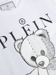 Ropa para niños - camiseta blanca con oso estampado Philipp Plein