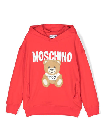 Childrenswear - MOSCHINO Teddy Bear Hoodie RED