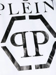 Ropa para niños - camiseta blanca con logo en el centro Philipp Plein