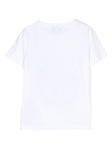 ملابس الأطفال - تي شيرت أبيض عليه شعار في المنتصف فيليب بلين