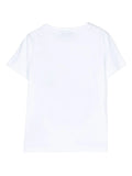 ملابس الأطفال - تي شيرت أبيض عليه شعار في المنتصف فيليب بلين