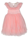 Girls sleeveless dress with tulle lantern skirt TWINSET