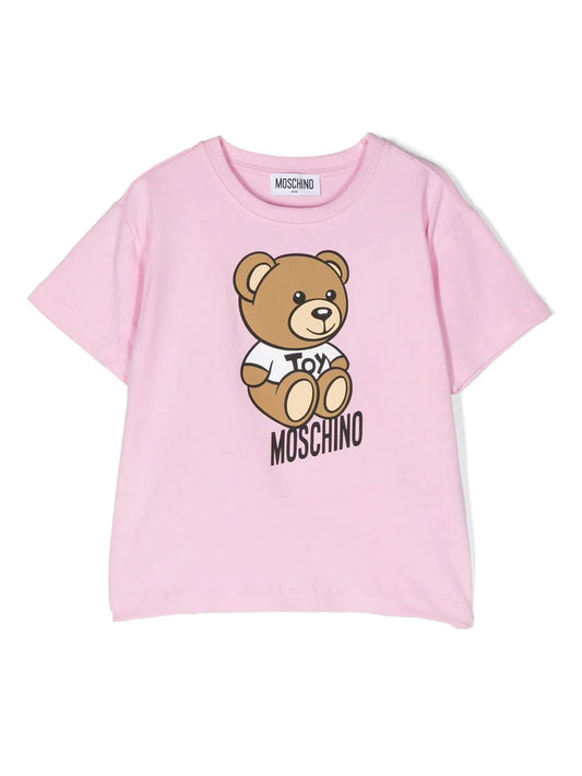 Childrenswear - Teddy Bear MOSCHINO pink t-shirt