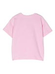 ملابس البنات - تيشيرت تيدي بير موسكينو باللون الوردي