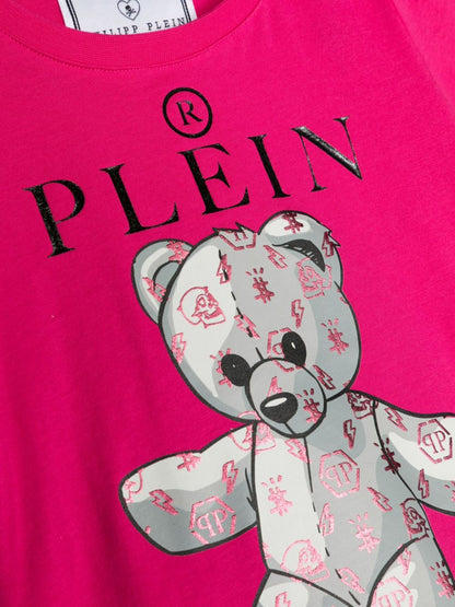 Ropa para niños - camiseta fuxia Philipp Plein