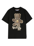 Ropa para niños - camiseta negra con oso estampado Philipp Plein