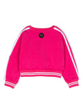 Childrenswear - Philipp Plein Fuchsia Bear Print Sweatshirt