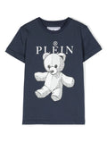 Ropa para niños - camiseta azul marino Philipp Plein