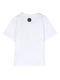 Childrenswear - Philipp Plein white t-shirt with bear print