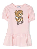 Ropa para niños -  vestido rosa bebe niña con motivo Teddy Bear MOSCHINO