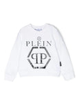 Childrenswear - Philipp Plein white hoodie