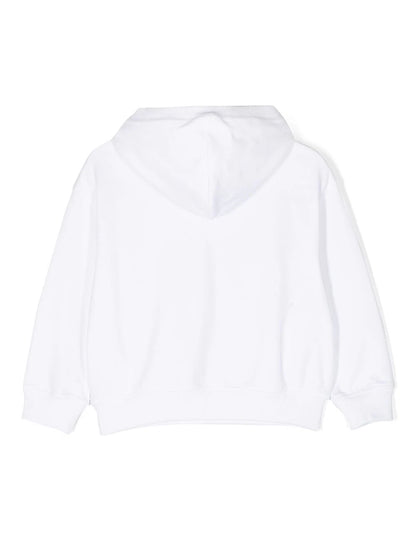 Ropa para niños - sudadera BLANCA con capucha y motivo gráfico MOSCHINO