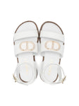 White sandals with crossed straps TWINSET