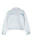 Girls clothing - denim jacket with crystal detail TWINSET