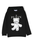 Childrenswear - Philipp Plein logo hooded sweatshirt