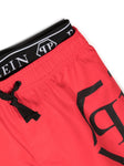 Ropa para niños - bañador color rojo con logo en la cintura PHILIPP PLEIN