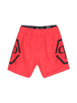 Children's clothing - red swimming costume with logo on the waistband PHILIPP PLEIN