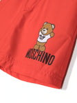 Childrenswear - Teddy Bear motif red swimming costume MOSCHINO