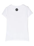 Ropa para niños - camiseta blanca con estampado gráfico Philipp Plein