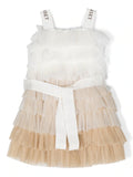 Dress with tulle cape TWINSET