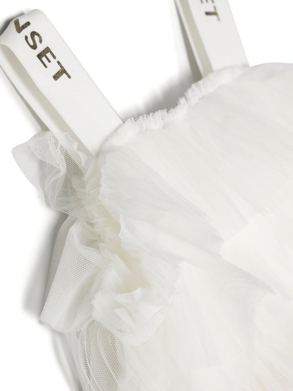 Vestido con capa de tul TWINSET