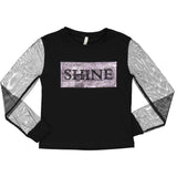 Ropa para niños - camiseta negra "Shine" TRYBEYOND