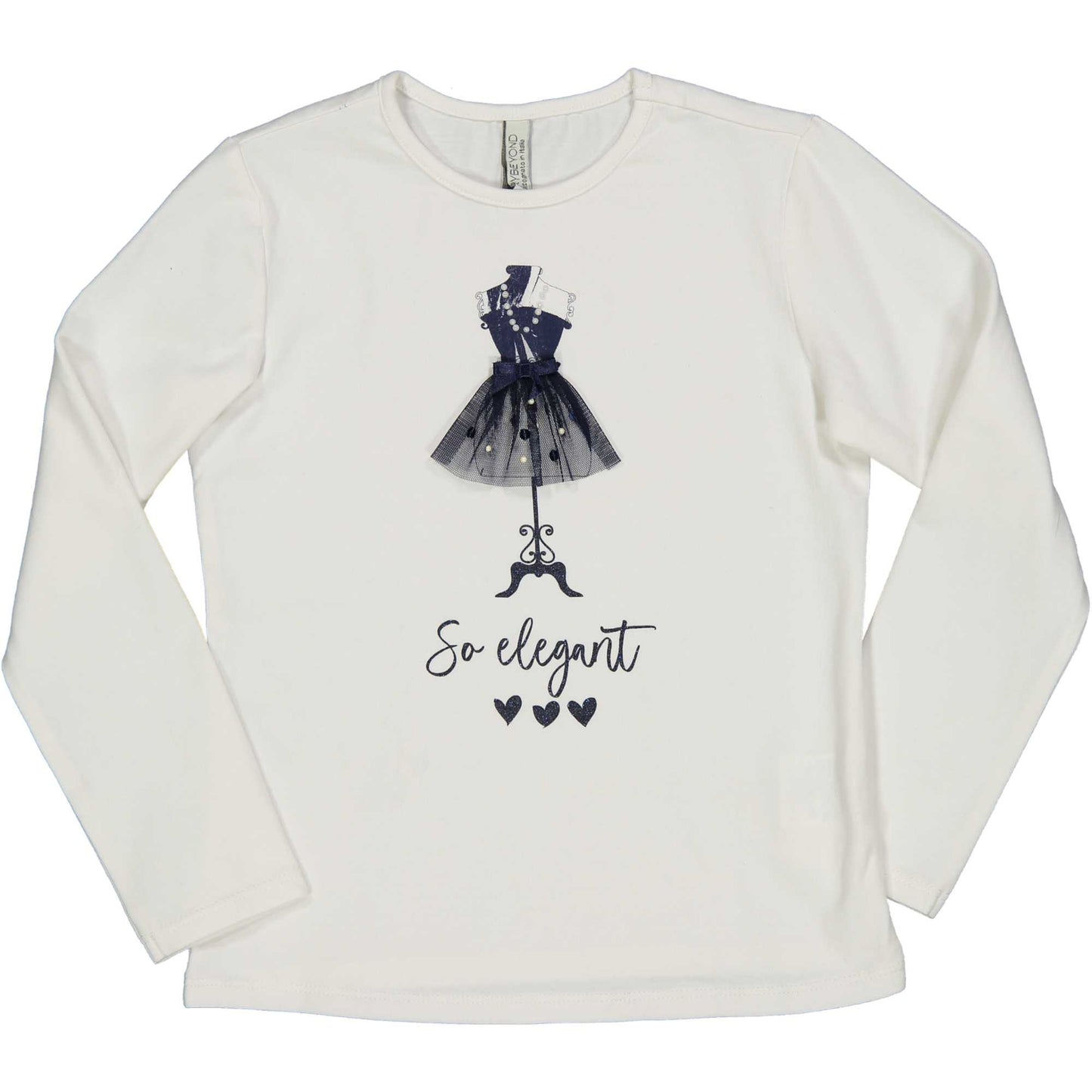 Ropa para niños - camiseta blanca "So elegant" TRYBEYOND