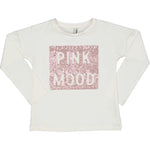 Ropa para niños - camiseta blanca "Pink mood" TRYBEYOND