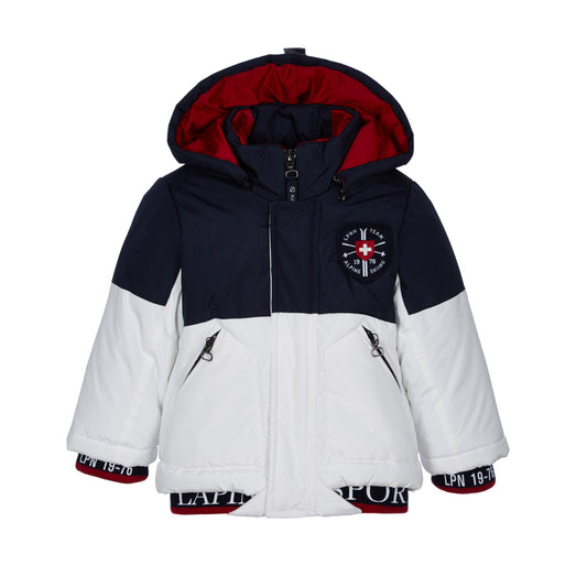 CHAQUETA INVIERNO BLANCO/AZUL MARINO POLYESTER PARA NIÑO LAPIN HOUSE