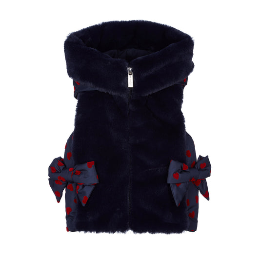 ROPA PARA NIÑOS - CHALECO AZUL OSCURO NIÑA LAPIN HOUSE