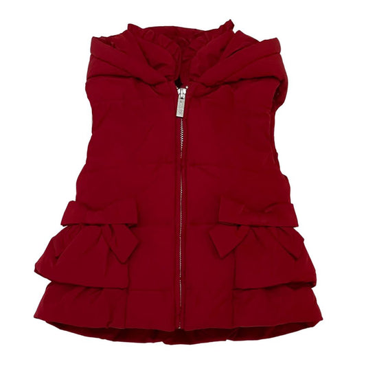 CHILDREN'S CLOTHING - RED VEST GIRL LAPIN HOUSE