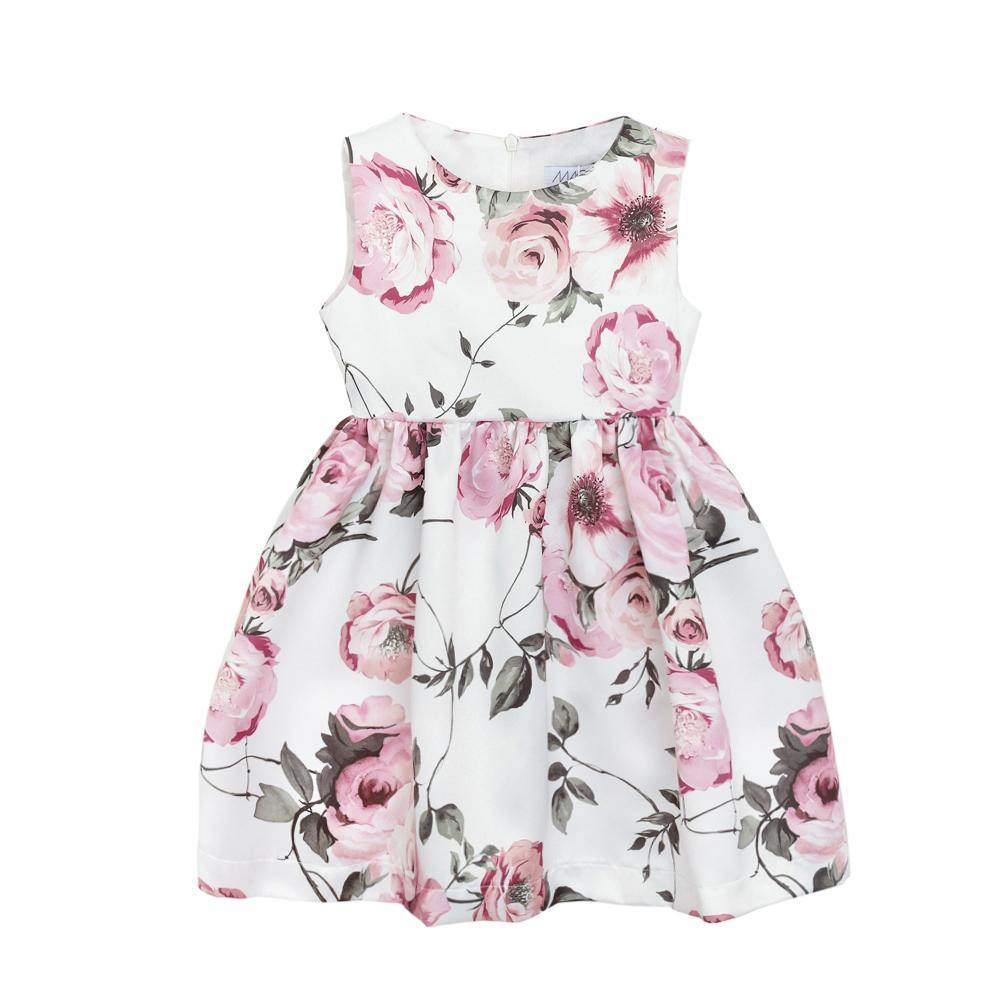 ROPA PARA NIÑOS - VESTIDO  CON FLOR MAGIL TULL - Modini Shop