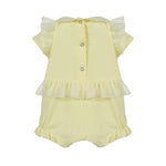 ملابس طفلة - طقم أصفر علبة هدية لابين هاوس