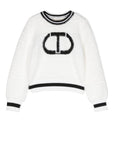 Girls' clothing - TWINSET logo printed sweater