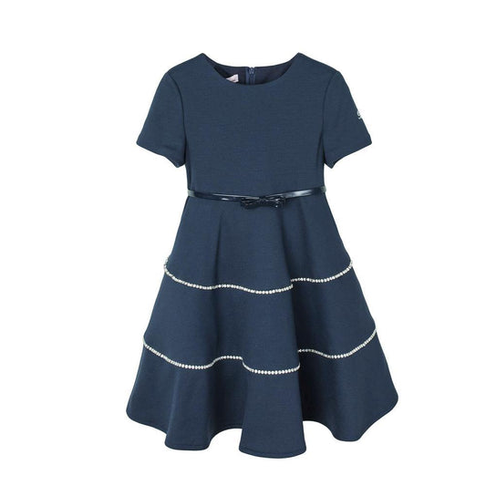 ROPA PARA NIÑOS - VESTIDO BABY AZUL MISS BLUMARINE - Modini Shop