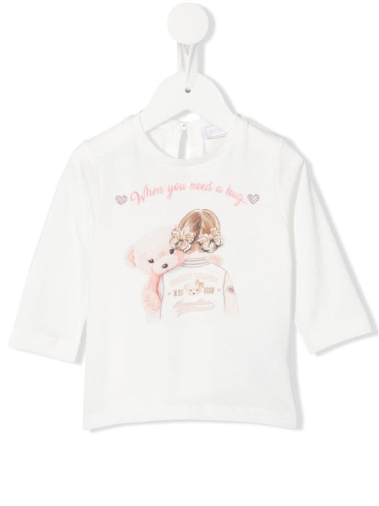 Camiseta de manga larga con estampado  MONNALISA